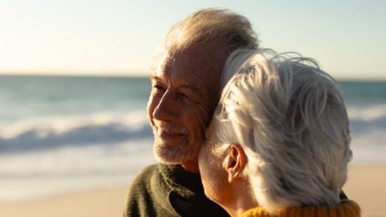 Senior Couple Discussing Short Term Health Insurance